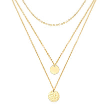 18K GOLD PLATED STAINLESS STEEL NECKLACE, INTENSITY