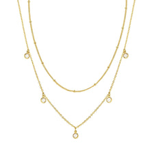 18K GOLD PLATED STAINLESS STEEL NECKLACE, INTENSITY