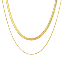 18K GOLD PLATED STAINLESS STEEL NECKLACE, INTENSITY