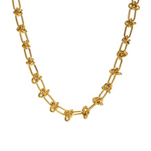 18K GOLD PLATED STAINLESS STEEL NECKLACE, INTENSITY