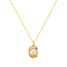 18K GOLD PLATED STAINLESS STEEL NECKLACE, INTENSITY