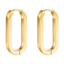 18K GOLD PLATED STAINLESS STEEL EARRINGS, INTENSITY