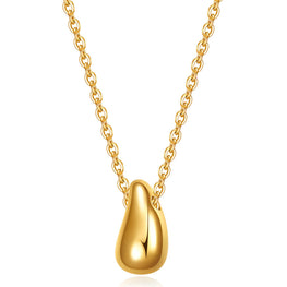 18K GOLD PLATED STAINLESS STEEL NECKLACE, INTENSITY