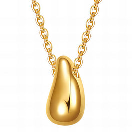 18K GOLD PLATED STAINLESS STEEL NECKLACE, INTENSITY