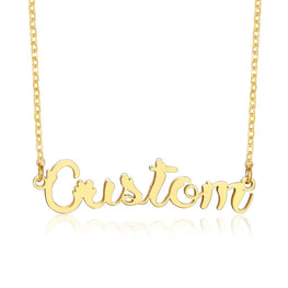 Stainless Steel Gold Plated Jewelry Personalized Nameplate Custom Name Necklace