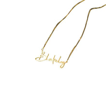 Personalized name necklace real gold plating stainless steel necklace letters necklace for women