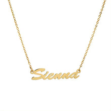 Laser Jewelry Personalized Name Customization Choker Necklace 18K Gold Plated Handwriting Stainless Steel