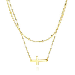 gold cross necklace for women
